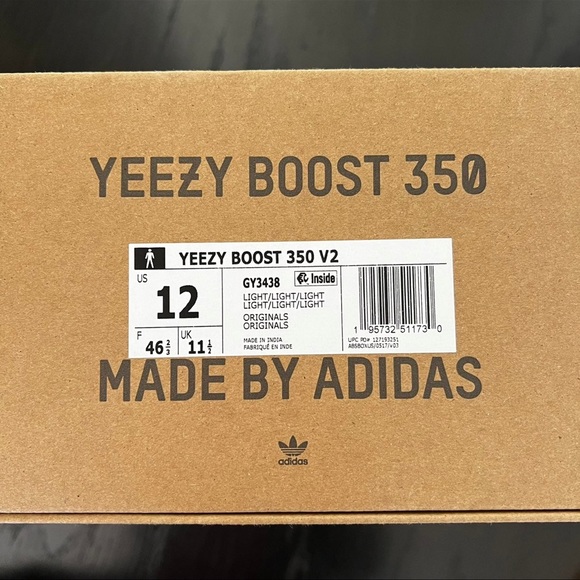 🖤NIB🖤 ADIDAS Yeezy Boost 350 V2 Light - Picture 8 of 8